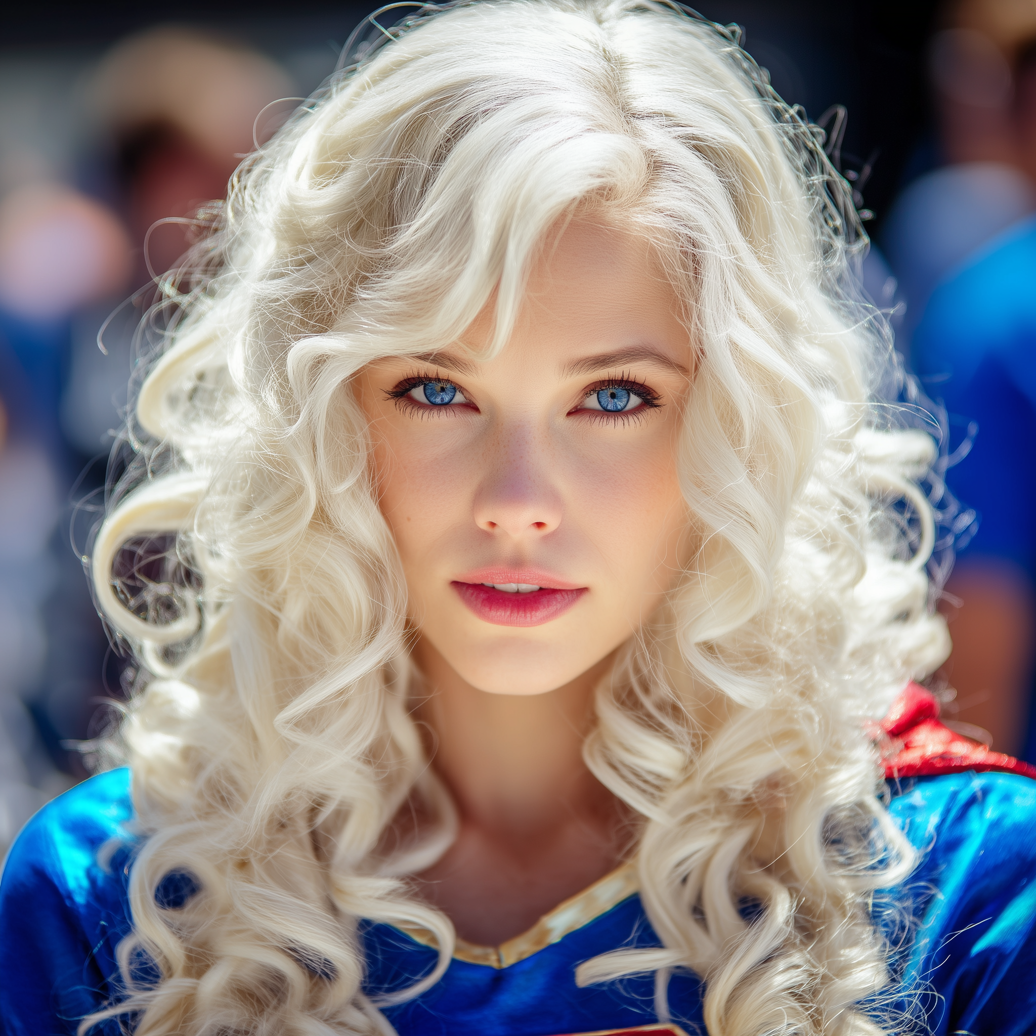 Platinum Blonde Elegant Long Hairstyle